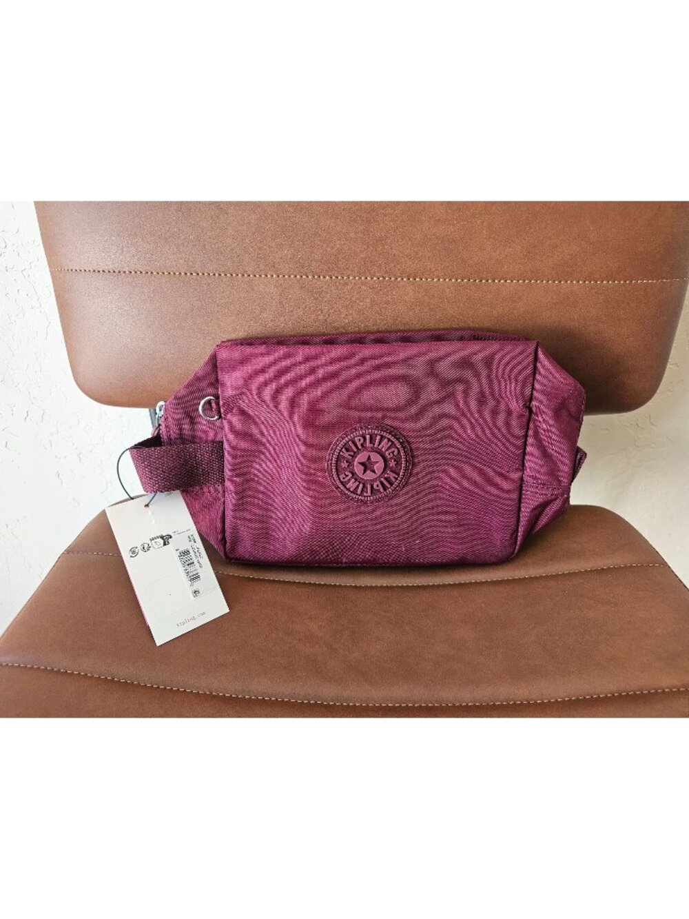 Kipling Parac Waist Bag In Lounge Wine Nylon KI2887 NWT